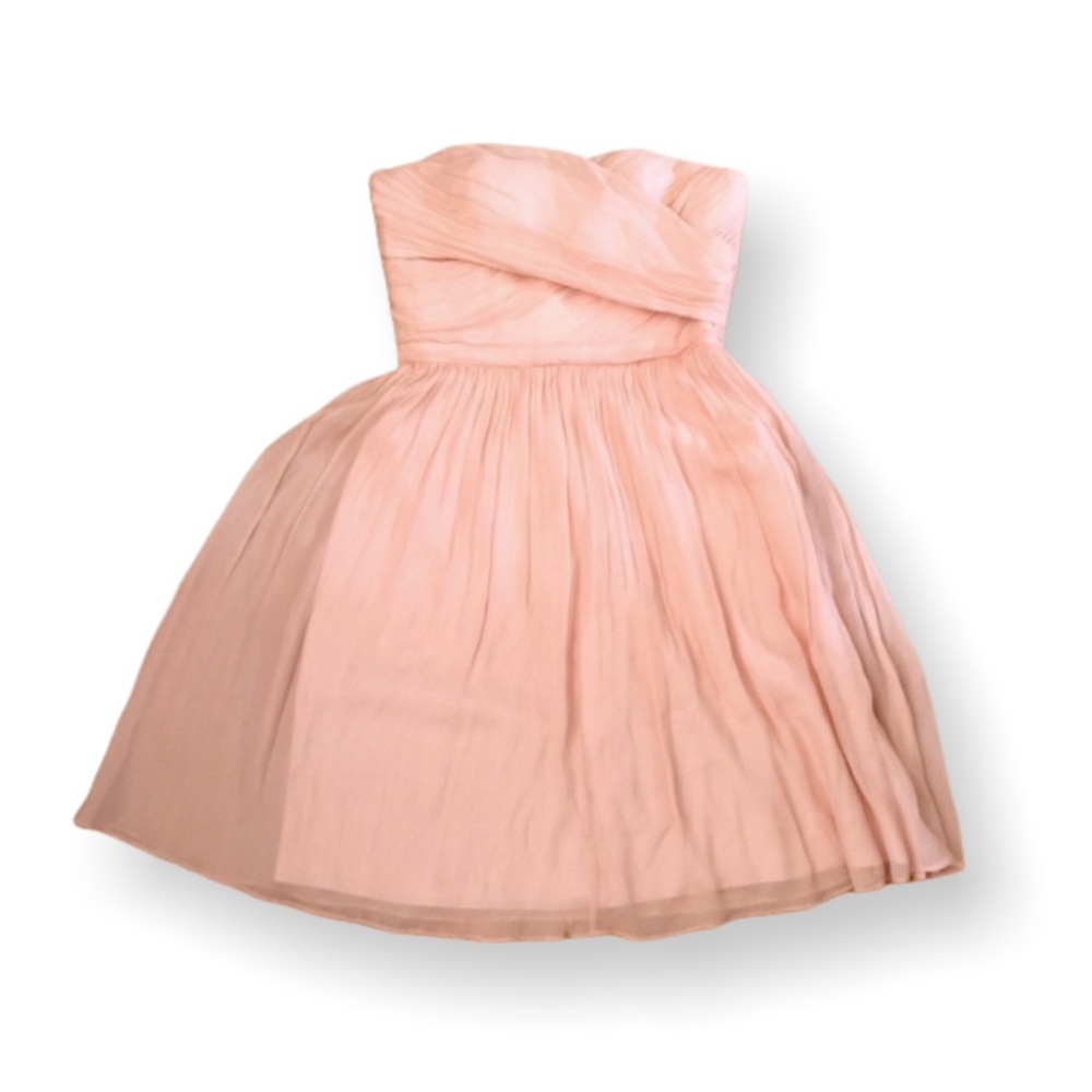 J Crew Silk Chiffon Tube Dress Size 6 Medium